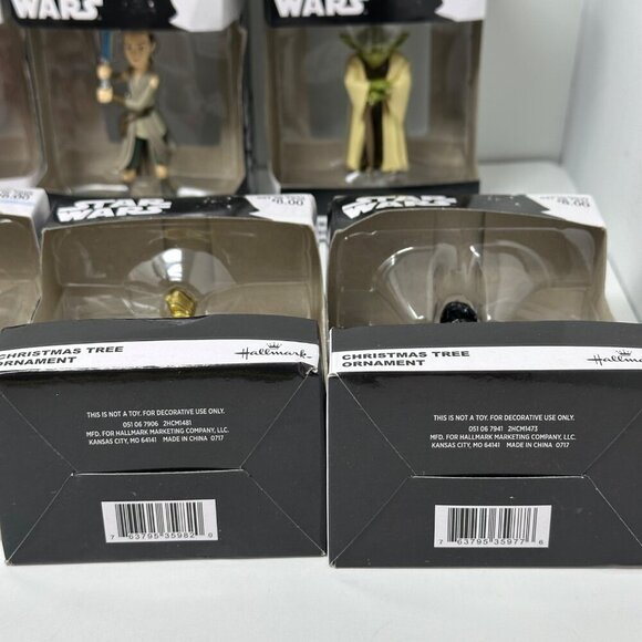 Star Wars Hallmark Ornaments Set Vader Yoda Rey C3PO Phasma Guard Stormtrooper - Picture 14 of 16